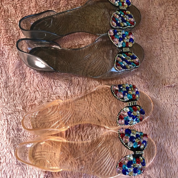 New Clear Flats with Sparkling Beads - Picture 6 of 8